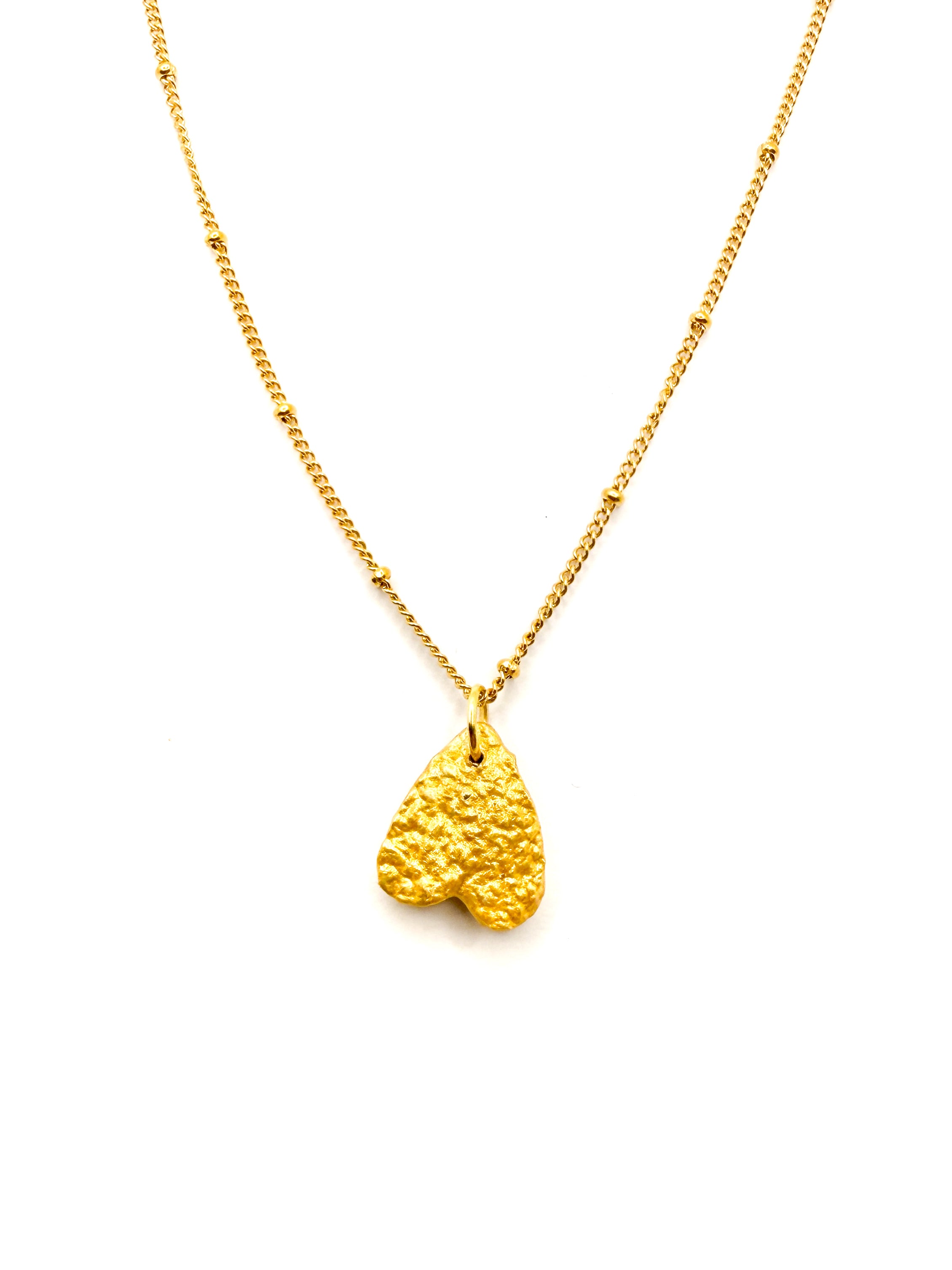 Tiny Inverted Viana Heart Necklace