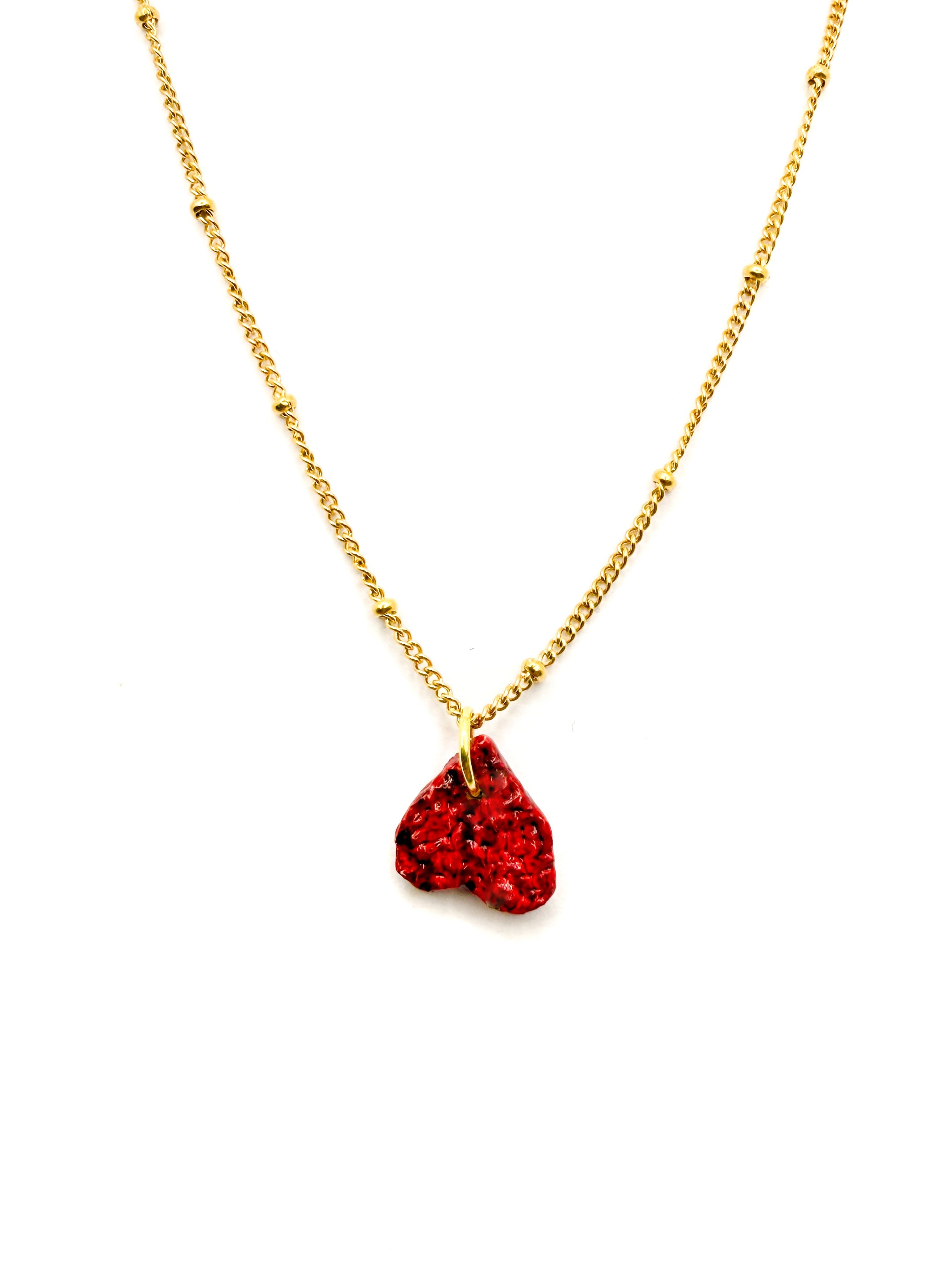 Tiny Inverted Viana Heart Necklace