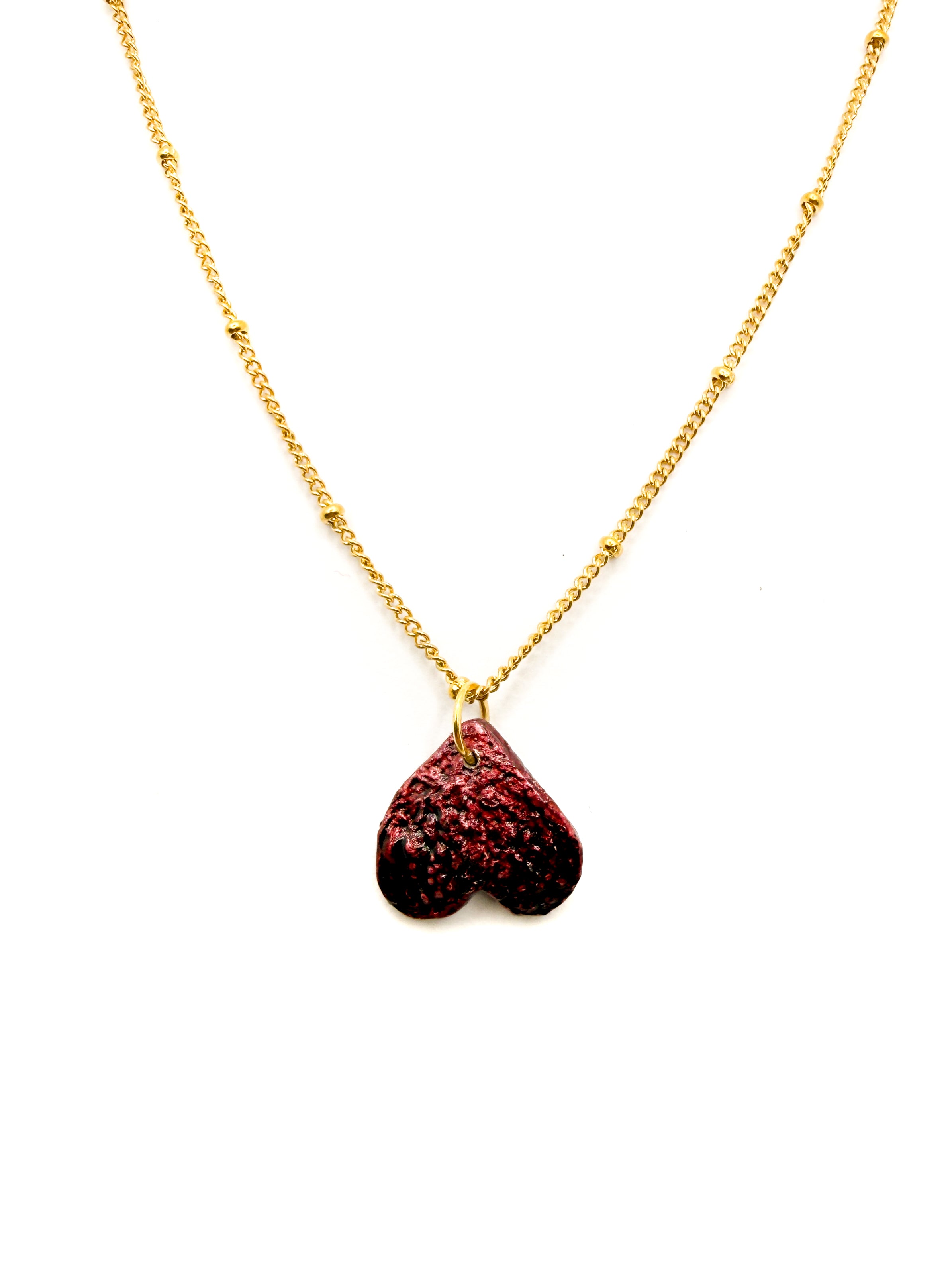 Tiny Inverted Viana Heart Necklace
