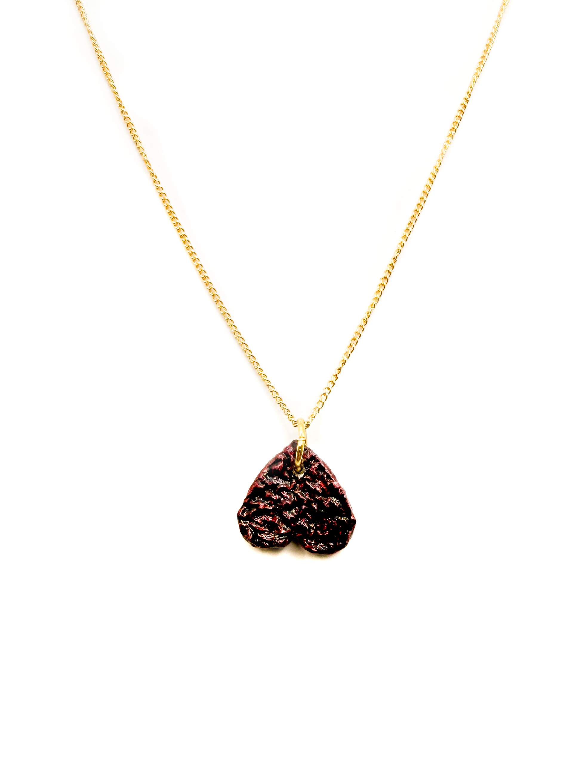 Tiny Inverted Viana Heart Necklace