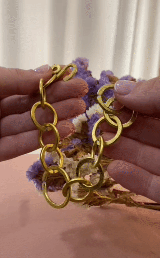 Egida Minimal Bracelet Silver Gold Gif