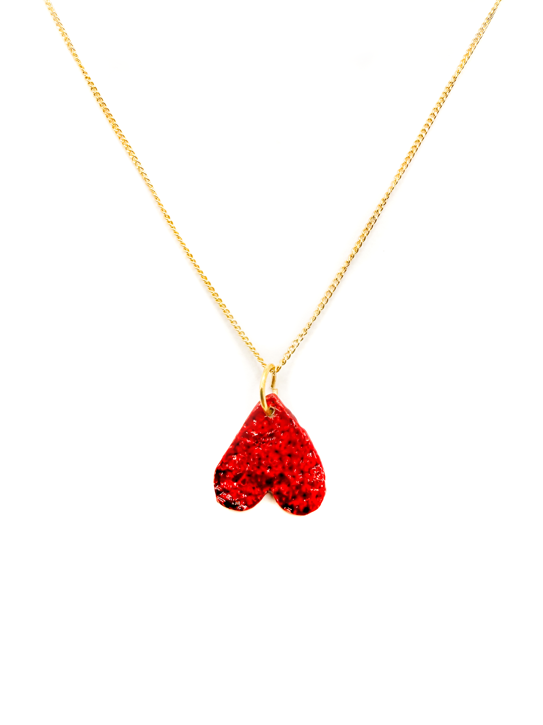 Tiny Inverted Viana Heart Necklace